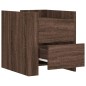 vidaXL Nachttisch Braun Eichen-Optik 45x50x50 cm Holzwerkstoff vidaXL Nachttisch Braun Eichen-Optik 45x50x50 cm Holzwerkstoff