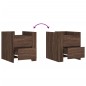 vidaXL Nachttisch Braun Eichen-Optik 45x50x50 cm Holzwerkstoff vidaXL Nachttisch Braun Eichen-Optik 45x50x50 cm Holzwerkstoff