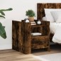 vidaXL Nachttisch Räuchereiche 45x50x50 cm Holzwerkstoff vidaXL Nachttisch Räuchereiche 45x50x50 cm Holzwerkstoff