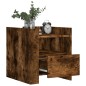 vidaXL Nachttisch Räuchereiche 45x50x50 cm Holzwerkstoff vidaXL Nachttisch Räuchereiche 45x50x50 cm Holzwerkstoff