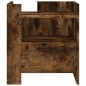 vidaXL Nachttisch Räuchereiche 45x50x50 cm Holzwerkstoff vidaXL Nachttisch Räuchereiche 45x50x50 cm Holzwerkstoff