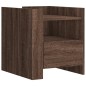 vidaXL Nachttisch Braun Eichen-Optik 45x50x50 cm Holzwerkstoff vidaXL Nachttisch Braun Eichen-Optik 45x50x50 cm Holzwerkstoff
