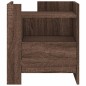 vidaXL Nachttisch Braun Eichen-Optik 45x50x50 cm Holzwerkstoff vidaXL Nachttisch Braun Eichen-Optik 45x50x50 cm Holzwerkstoff