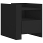 vidaXL Nachttisch Schwarz 45x50x50 cm Holzwerkstoff vidaXL Nachttisch Schwarz 45x50x50 cm Holzwerkstoff