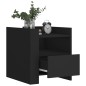 vidaXL Nachttisch Schwarz 45x50x50 cm Holzwerkstoff vidaXL Nachttisch Schwarz 45x50x50 cm Holzwerkstoff