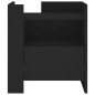 vidaXL Nachttisch Schwarz 45x50x50 cm Holzwerkstoff vidaXL Nachttisch Schwarz 45x50x50 cm Holzwerkstoff