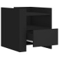 vidaXL Nachttisch Schwarz 45x50x50 cm Holzwerkstoff vidaXL Nachttisch Schwarz 45x50x50 cm Holzwerkstoff