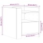 vidaXL Nachttisch Schwarz 45x50x50 cm Holzwerkstoff vidaXL Nachttisch Schwarz 45x50x50 cm Holzwerkstoff