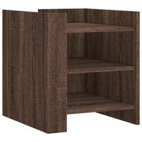 vidaXL Nachttisch Braun Eichen-Optik 45x50x50 cm Holzwerkstoff