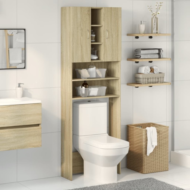 vidaXL Waschmaschinenschrank Sonoma-Eiche 64x25,5x190 cm vidaXL Waschmaschinenschrank Sonoma-Eiche 64x25,5x190 cm