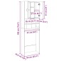 vidaXL Waschmaschinenschrank Sonoma-Eiche 64x25,5x190 cm vidaXL Waschmaschinenschrank Sonoma-Eiche 64x25,5x190 cm