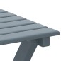 vidaXL Schaukelstuhl mit Klapptisch Grau Massivholz Pappel vidaXL Schaukelstuhl mit Klapptisch Grau Massivholz Pappel
