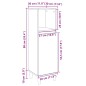 vidaXL Badschrank Sonoma-Eiche 30x30x100 cm Holzwerkstoff vidaXL Badschrank Sonoma-Eiche 30x30x100 cm Holzwerkstoff