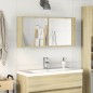 vidaXL LED-Spiegelschrank Sonoma-Eiche 100x12x45 cm Holzwerkstoff vidaXL LED-Spiegelschrank Sonoma-Eiche 100x12x45 cm Holzwerkstoff