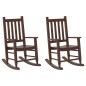 vidaXL Schaukelstuhl für Kinder 2 Stk. Braun Massivholz Pappel vidaXL Schaukelstuhl für Kinder 2 Stk. Braun Massivholz Pappel