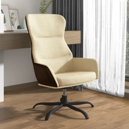 Relaxsessel Creme Stoff