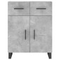 Highboard Betongrau 69,5x34x180 cm Holzwerkstoff Highboard Betongrau 69,5x34x180 cm Holzwerkstoff