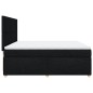 vidaXL Boxspringbett mit Matratze Schwarz 180x200 cm Stoff vidaXL Boxspringbett mit Matratze Schwarz 180x200 cm Stoff