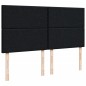 vidaXL Boxspringbett mit Matratze Schwarz 180x200 cm Stoff vidaXL Boxspringbett mit Matratze Schwarz 180x200 cm Stoff