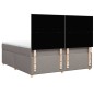 vidaXL Boxspringbett mit Matratze Taupe 180x200 cm Stoff vidaXL Boxspringbett mit Matratze Taupe 180x200 cm Stoff