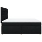 vidaXL Boxspringbett mit Matratze Schwarz 180x200 cm Stoff vidaXL Boxspringbett mit Matratze Schwarz 180x200 cm Stoff
