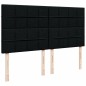 vidaXL Boxspringbett mit Matratze Schwarz 180x200 cm Stoff vidaXL Boxspringbett mit Matratze Schwarz 180x200 cm Stoff