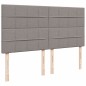 vidaXL Boxspringbett mit Matratze Taupe 180x200 cm Stoff vidaXL Boxspringbett mit Matratze Taupe 180x200 cm Stoff