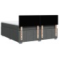 vidaXL Boxspringbett mit Matratze Dunkelgrau 180x200 cm Stoff vidaXL Boxspringbett mit Matratze Dunkelgrau 180x200 cm Stoff