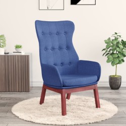 Relaxsessel Blau Stoff