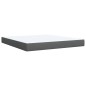 vidaXL Boxspringbett mit Matratze Dunkelgrau 180x200 cm Stoff vidaXL Boxspringbett mit Matratze Dunkelgrau 180x200 cm Stoff