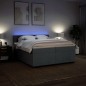 vidaXL Boxspringbett mit Matratze Dunkelgrau 200x200 cm Stoff vidaXL Boxspringbett mit Matratze Dunkelgrau 200x200 cm Stoff