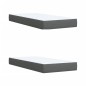 vidaXL Boxspringbett mit Matratze Dunkelgrau 200x200 cm Stoff vidaXL Boxspringbett mit Matratze Dunkelgrau 200x200 cm Stoff