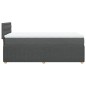 vidaXL Boxspringbett mit Matratze Dunkelgrau 90x200 cm Stoff vidaXL Boxspringbett mit Matratze Dunkelgrau 90x200 cm Stoff