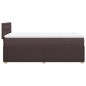 vidaXL Boxspringbett mit Matratze Dunkelbraun 90x200 cm Stoff vidaXL Boxspringbett mit Matratze Dunkelbraun 90x200 cm Stoff