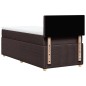 vidaXL Boxspringbett mit Matratze Dunkelbraun 90x200 cm Stoff vidaXL Boxspringbett mit Matratze Dunkelbraun 90x200 cm Stoff