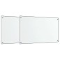 vidaXL Küchenrückwände 2 Stk. Transparent 70x60 cm Hartglas vidaXL Küchenrückwände 2 Stk. Transparent 70x60 cm Hartglas