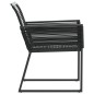 vidaXL Gartenstühle 4 Stk. Schwarz Poly Rattan vidaXL Gartenstühle 4 Stk. Schwarz Poly Rattan