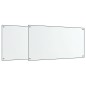 vidaXL Küchenrückwände 2 Stk. Transparent 80x50 cm Hartglas vidaXL Küchenrückwände 2 Stk. Transparent 80x50 cm Hartglas