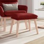 Fußhocker Weinrot 45x29,5x35 cm Stoff Fußhocker Weinrot 45x29,5x35 cm Stoff