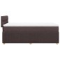 vidaXL Boxspringbett mit Matratze Dunkelbraun 100x200 cm Stoff vidaXL Boxspringbett mit Matratze Dunkelbraun 100x200 cm Stoff
