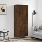 Highboard Braun Eichen-Optik 69,5x34x180 cm Holzwerkstoff Highboard Braun Eichen-Optik 69,5x34x180 cm Holzwerkstoff