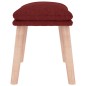 Fußhocker Weinrot 45x29,5x35 cm Stoff Fußhocker Weinrot 45x29,5x35 cm Stoff