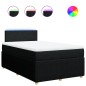 vidaXL Boxspringbett mit Matratze Schwarz 120x200 cm Stoff vidaXL Boxspringbett mit Matratze Schwarz 120x200 cm Stoff