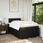 vidaXL Boxspringbett mit Matratze Schwarz 120x200 cm Stoff vidaXL Boxspringbett mit Matratze Schwarz 120x200 cm Stoff