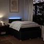 vidaXL Boxspringbett mit Matratze Schwarz 120x200 cm Stoff vidaXL Boxspringbett mit Matratze Schwarz 120x200 cm Stoff