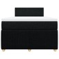 vidaXL Boxspringbett mit Matratze Schwarz 120x200 cm Stoff vidaXL Boxspringbett mit Matratze Schwarz 120x200 cm Stoff