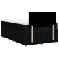 vidaXL Boxspringbett mit Matratze Schwarz 120x200 cm Stoff vidaXL Boxspringbett mit Matratze Schwarz 120x200 cm Stoff