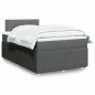 vidaXL Boxspringbett mit Matratze Dunkelgrau 120x200 cm Stoff vidaXL Boxspringbett mit Matratze Dunkelgrau 120x200 cm Stoff