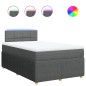 vidaXL Boxspringbett mit Matratze Dunkelgrau 120x200 cm Stoff vidaXL Boxspringbett mit Matratze Dunkelgrau 120x200 cm Stoff