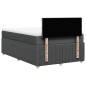vidaXL Boxspringbett mit Matratze Dunkelgrau 120x200 cm Stoff vidaXL Boxspringbett mit Matratze Dunkelgrau 120x200 cm Stoff